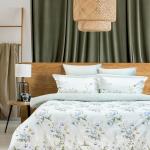 Pupilla Collection - Cotton Satin Florida Digital Printed 6 Piece Duvet Cover Set